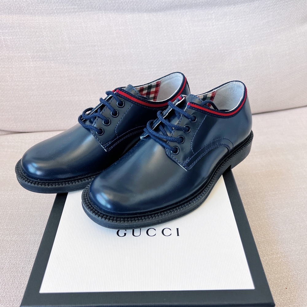 Gucci kids leather shoes
